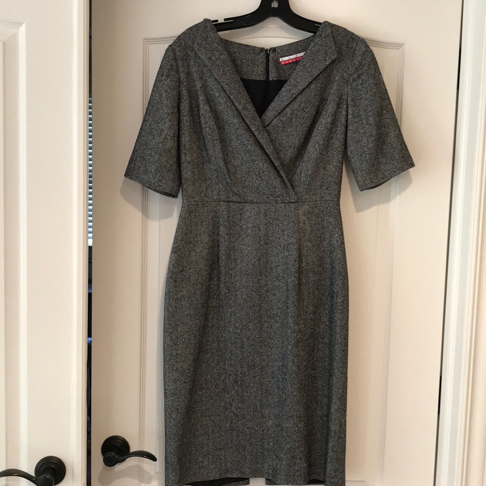 David Rodriguez Black Tweed Dress